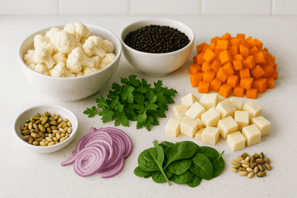 ingredients for Gil Barzilay's Anti Inflammatory Salad