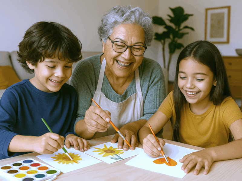 One Secret to Raising Creative, Confident Grandkids? Art.