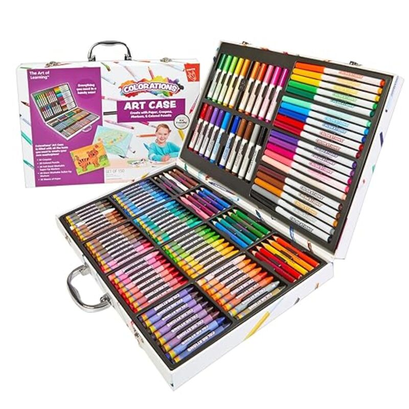 Crayon and marker set