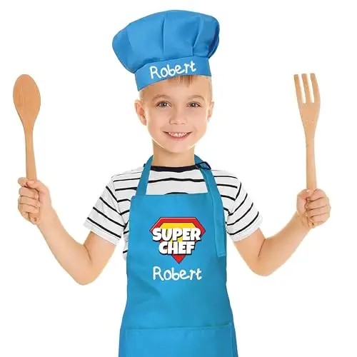 Personalized Apron and Chef Hat