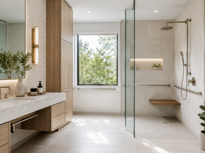 Bathroom Features Designers Recommend for Style and Safety