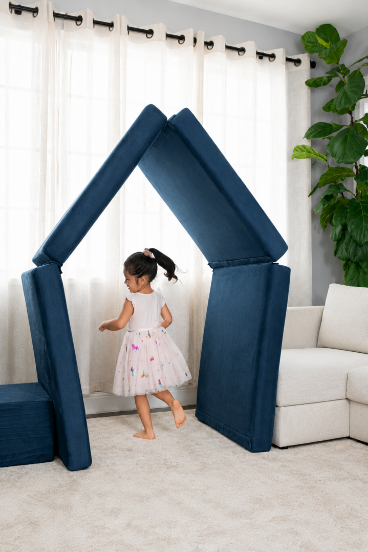 Figgy Play Couch arranged for creative play