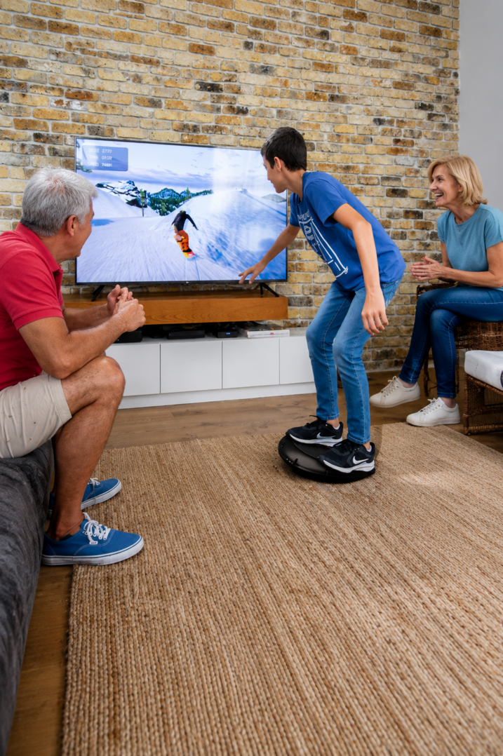 Child playing GoBalance Play