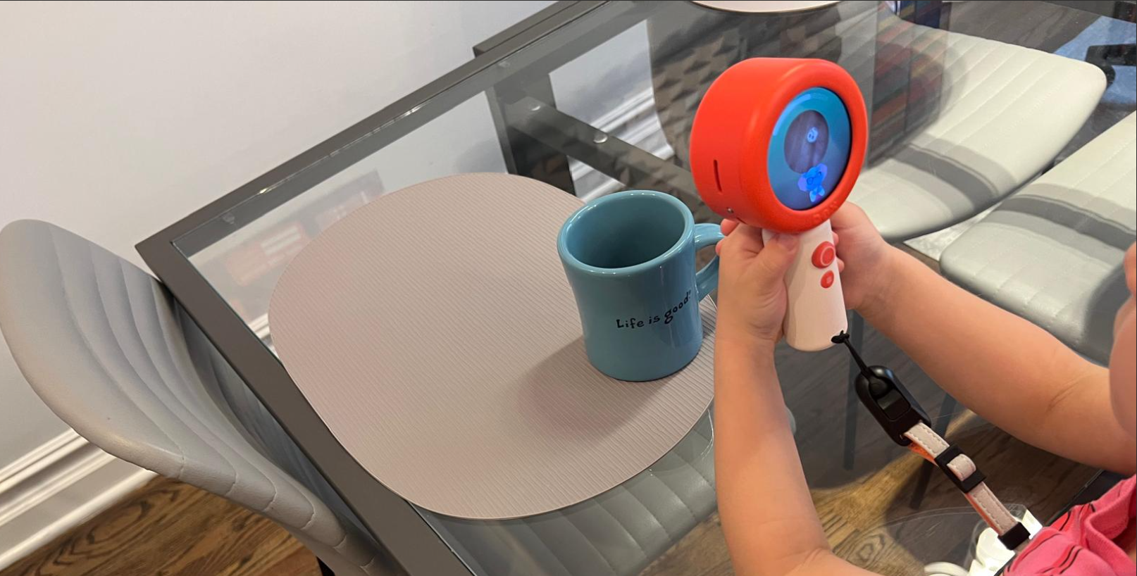 ZestYears product tester using The Dex Language Discovery Camera