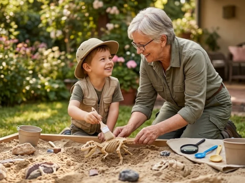 Turn Your Backyard Into a Dinosaur Dig Your Grandkids Will Love